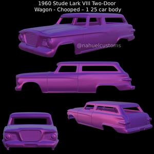1960 Stude Lark VIII Two-Door Wagon - Chooped – 1 25 car body
