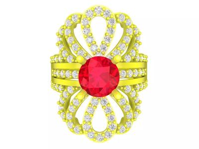7892 luxury diamond women fashion ring