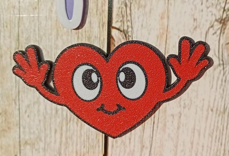 ❤️👋 Cute Heart Magnet – Smiling Cartoon with Hands 👋❤️