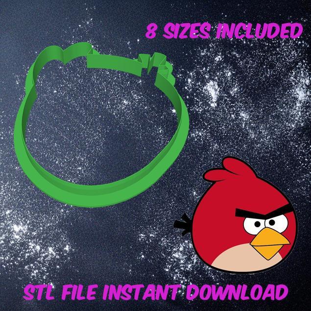 Angry bird cookie cutter