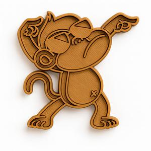 MONKEY COOKIE CUTTER WITH GLASSES