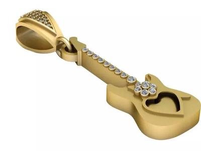 Strings Guitar Pendant