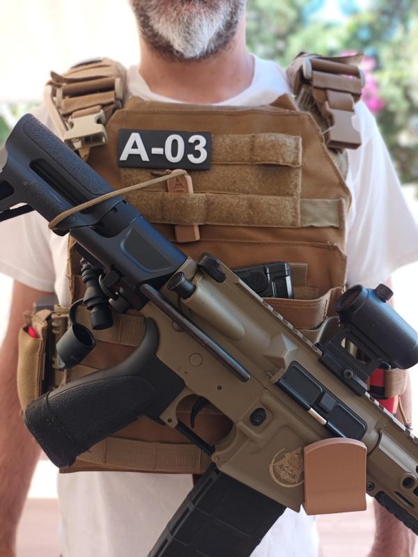 AR Holster M4, MOLLE holster rifle breakpoint