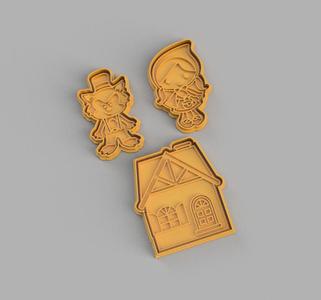 Little Red Riding Hood cookie cutter X3