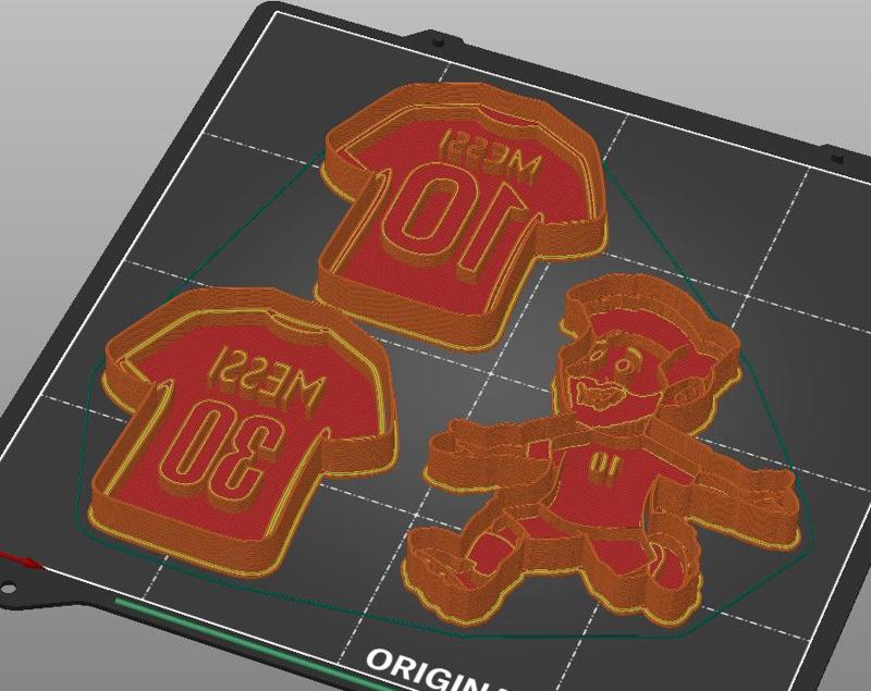 Cutter/Cookie cutter set x3 Messi Argentina