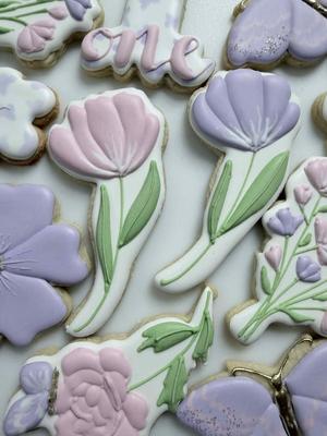4 sizes - Long Stemmed Flower Cookie Cutter - SHARP cutting edges - So Versatile!