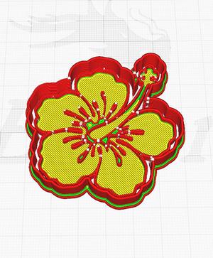 Flor hawaiana cortante // hawaiian flower cookie cutter