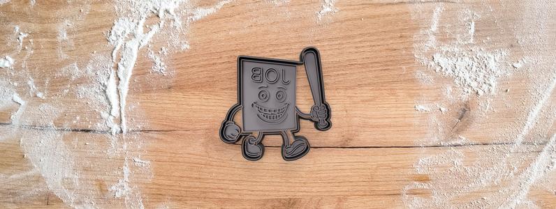 JOB JOB JOB SAHUR cookie cutter from Brainrot Italian