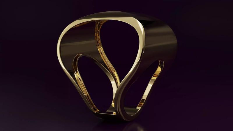 free form ring N46