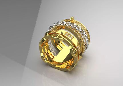 woman luxury gold jewelry ring jr00011