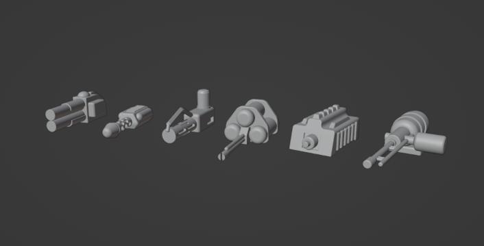 Gaslands Flamethrower Five Set