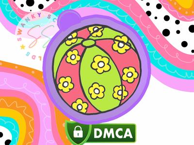 Flower Beach Ball Freshie STL