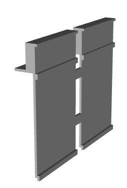 shop top floor inter section plain module 1/76 scale