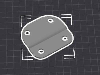 Harley Davidson Screen Bracket - 70's Shovelhead