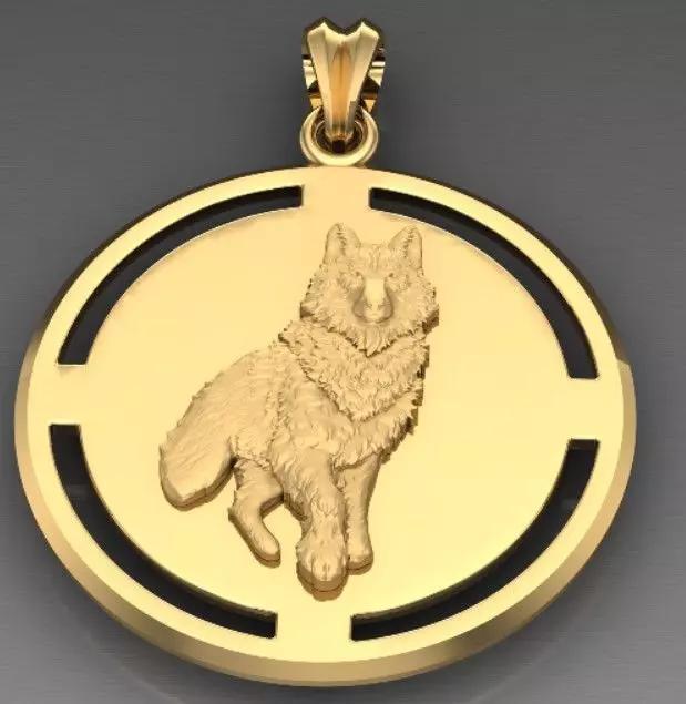 wolf pendant