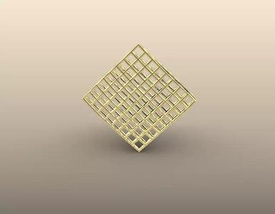 Wire Mesh Square Pendant