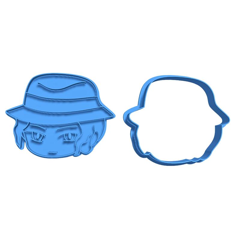 Muzan Kibutsuji Kimetsu no yaiba Demon Slayer cutting/seal cookie cutter