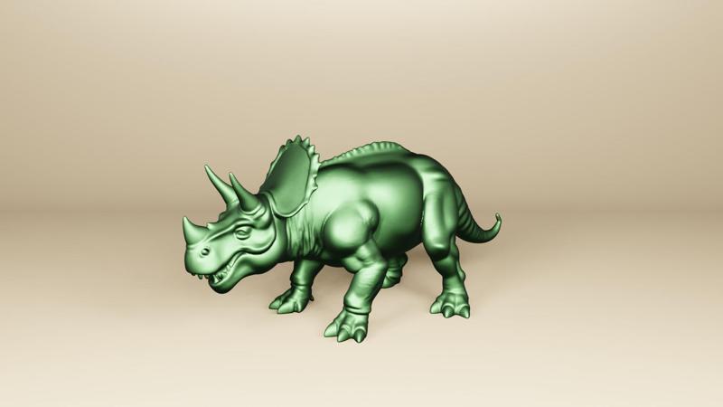 Charging Triceratops STL – Action-Packed Jurassic Dinosaur 3D Print Model