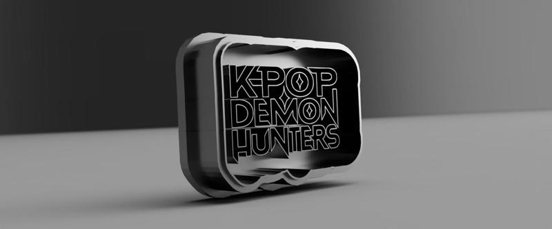 Kpop demon hunter logo cookie cutter