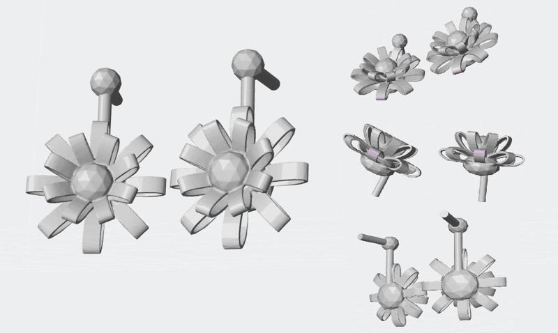 Christmas earrings, Monster High