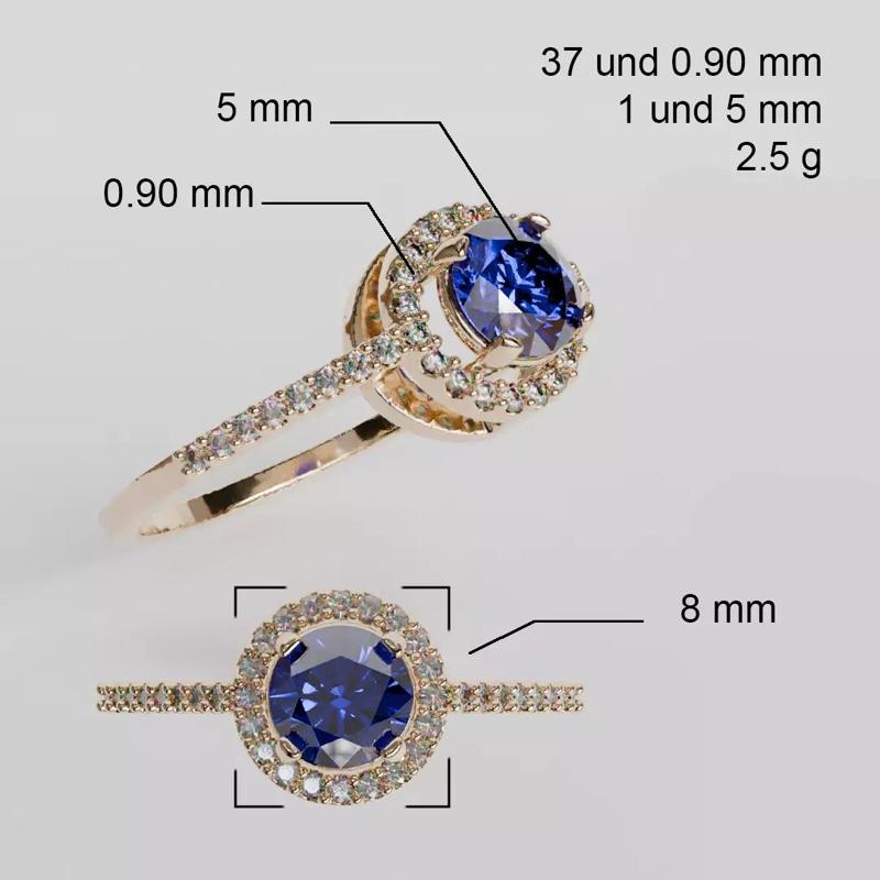 round princess ring