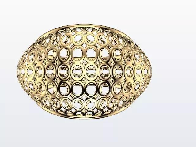 round pattern jali ring stl verified
