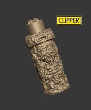 CLIPPER LIGHTER CASE AZTEC TOTEM - ANCIENT SERIES MEXICO