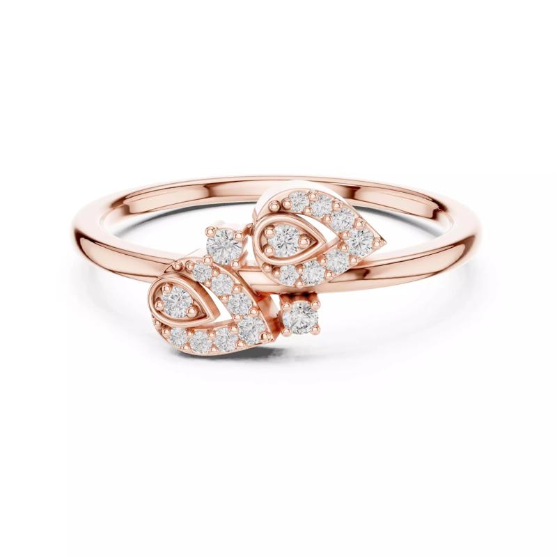 Round Cut Diamond Pear Shape Engagement Ring 3DM STL Video