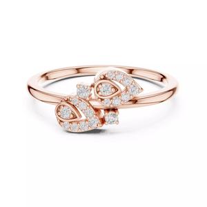 Round Cut Diamond Pear Shape Engagement Ring 3DM STL Video