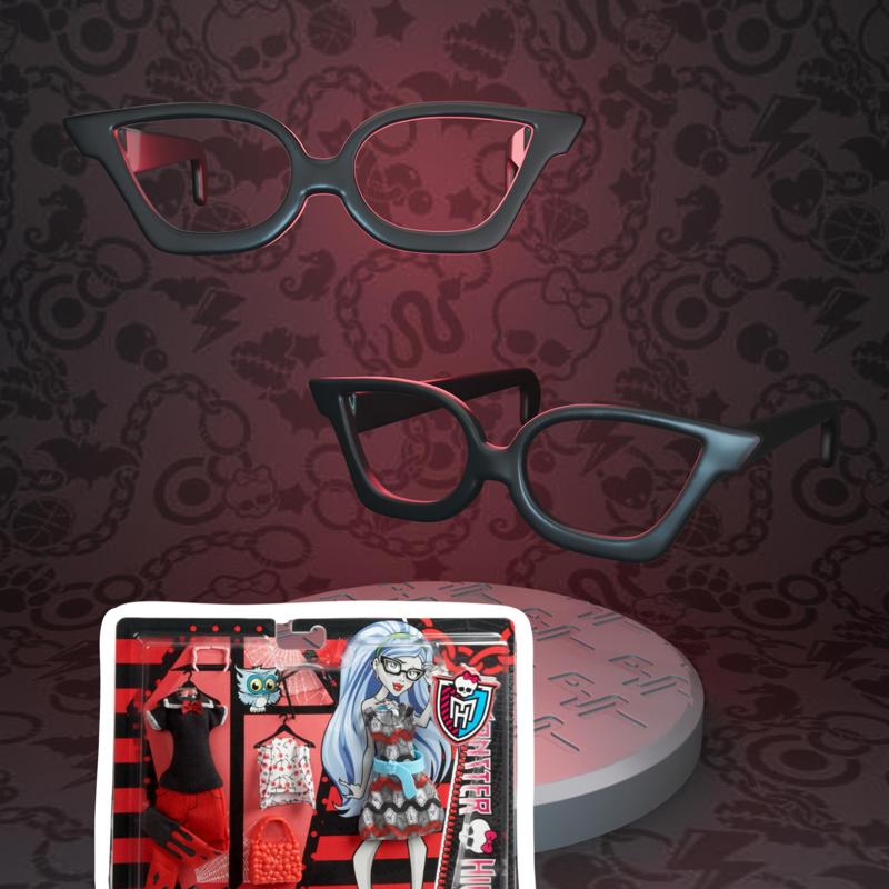 Monster High Deluxe Fashion (My wardrobe and I) Ghoulia Yelps doll glasses replacement