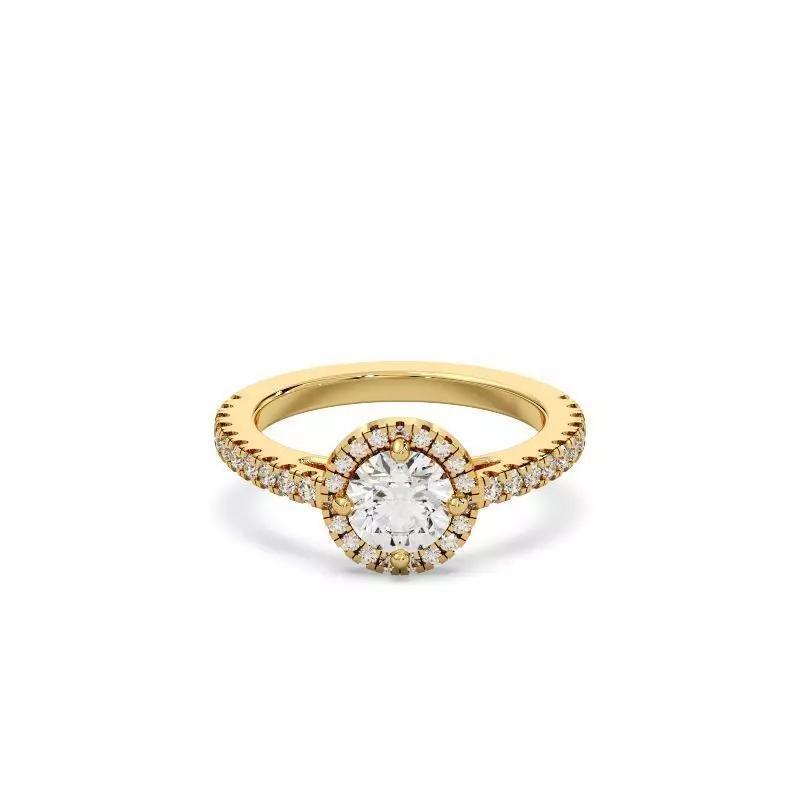 Round Cut Diamond Ring