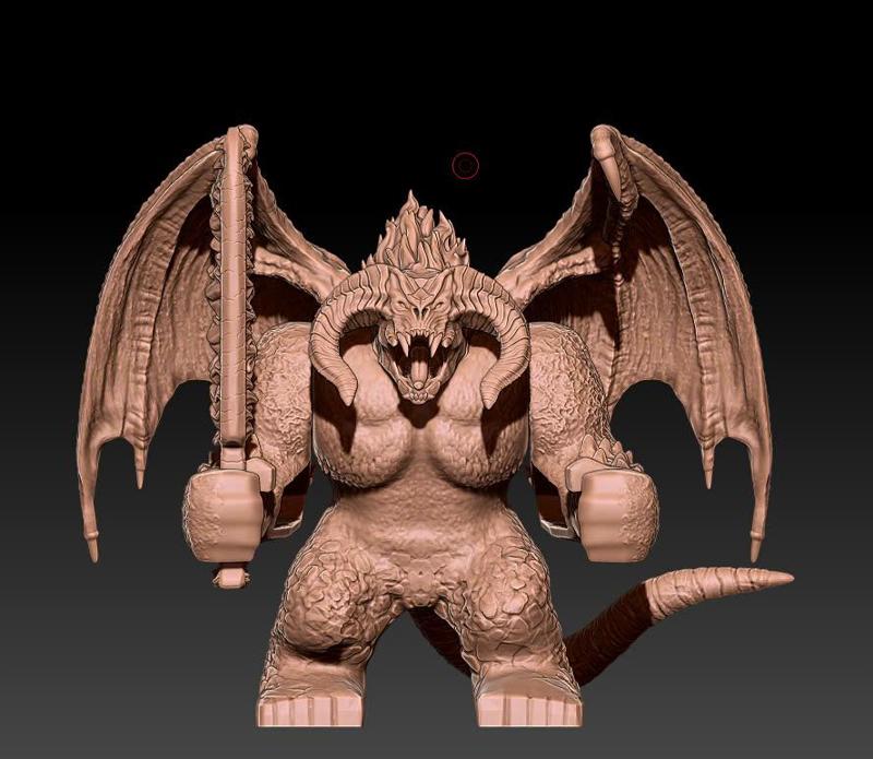 custom minifig  bigfig Balrog