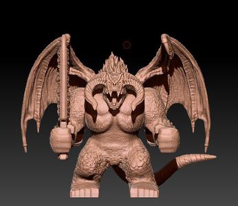 custom minifig  bigfig Balrog