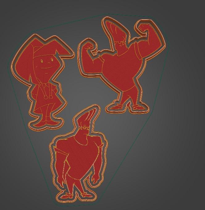 Johnny Bravo and little Suzy Cookie Cutters