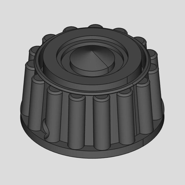 SABA rotary knob 2871.016.000, 5mm axle