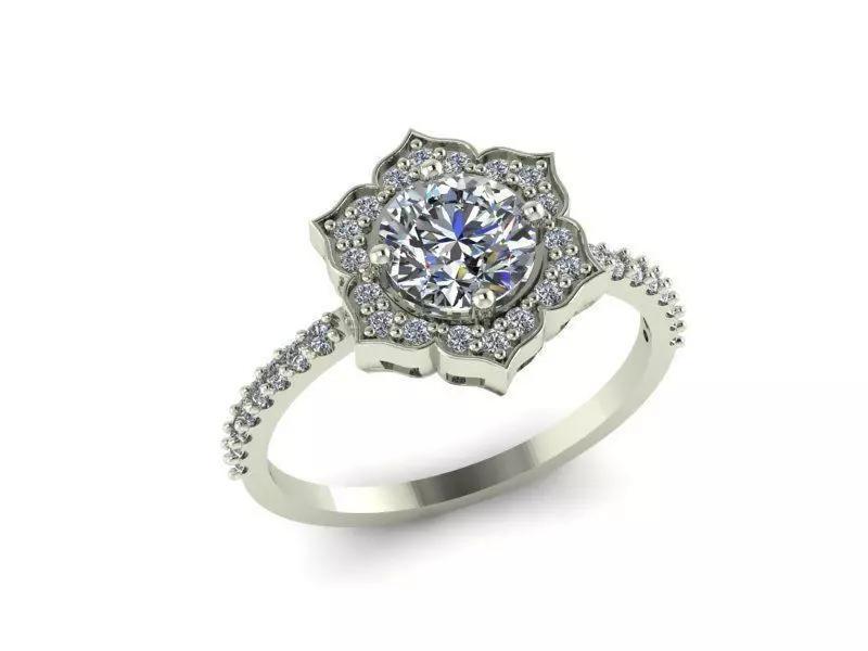 halo ring flower design