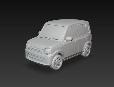 Kei Car 3D Model – Auto Japonés Compacto para Impresión 3D