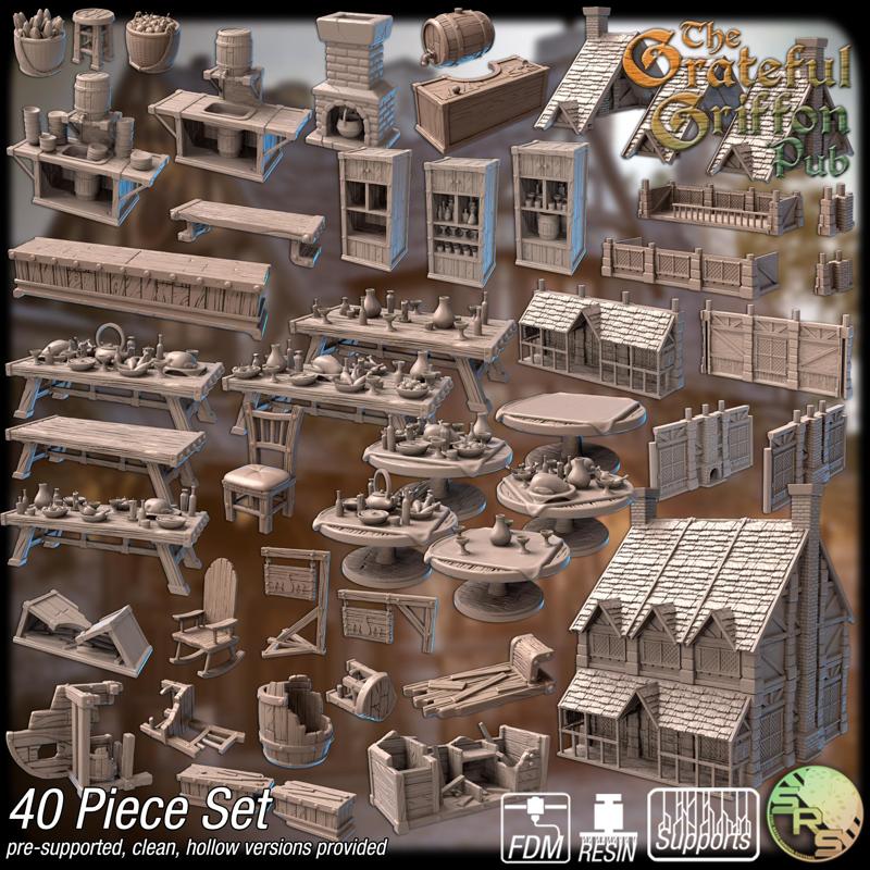Medieval Tavern Terrain Set