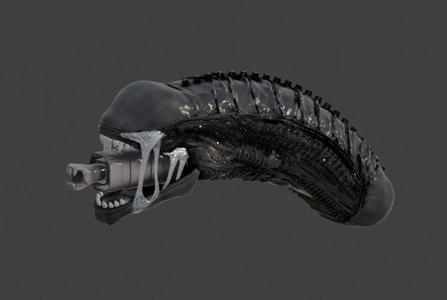 Collapsible Alien Head Sword