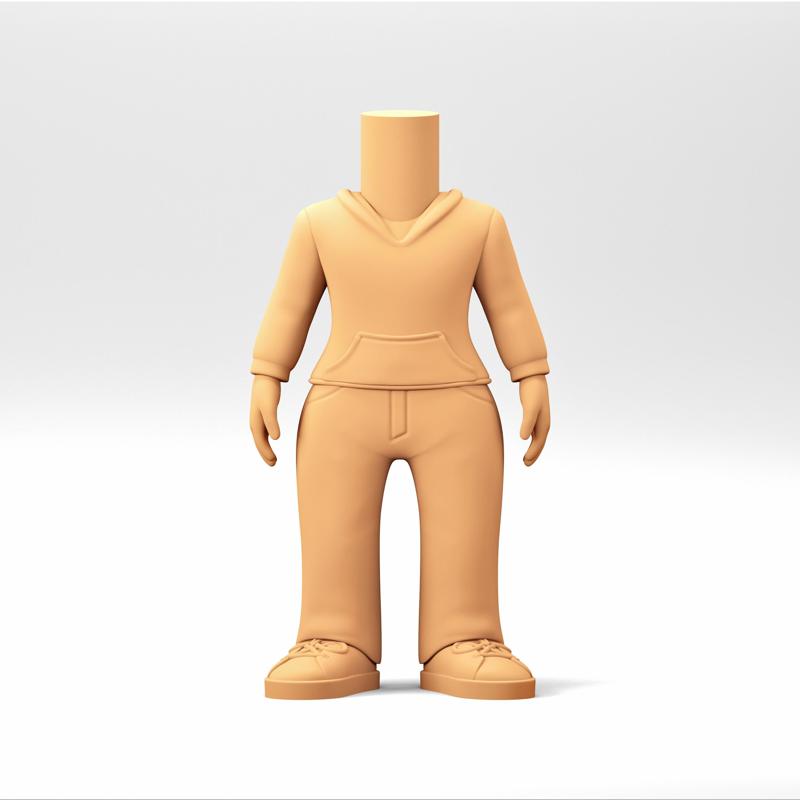 Stylized Chibi / POP Body STL | 3D Print File | WB_15-5