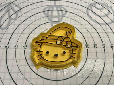 Hello Kitty head halloween cookie cutter