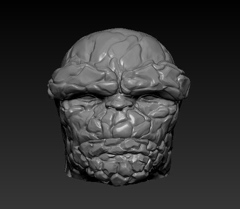 THE THING FANTASTIC FOUR MCU HEAD-SCULPT