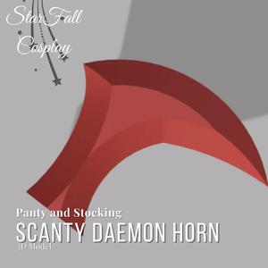 Scanty Daemon Horn 3D Model