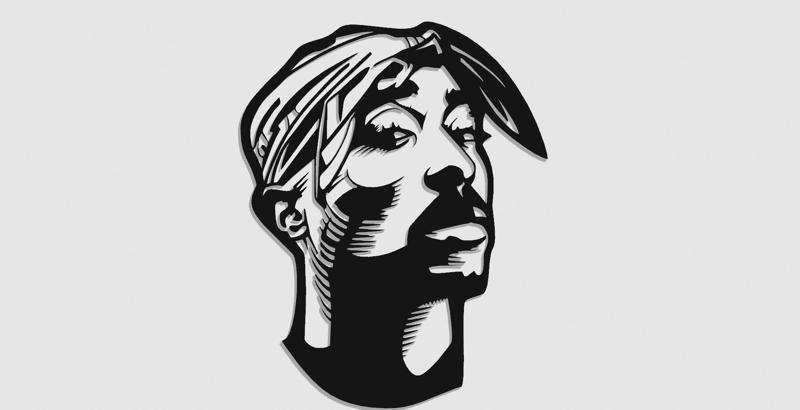 Tupac Shakur Wallart