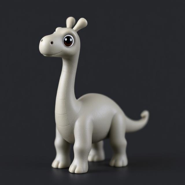 Long-Neck Dino – 3D Model of an Adorably Stretched Dinosaur