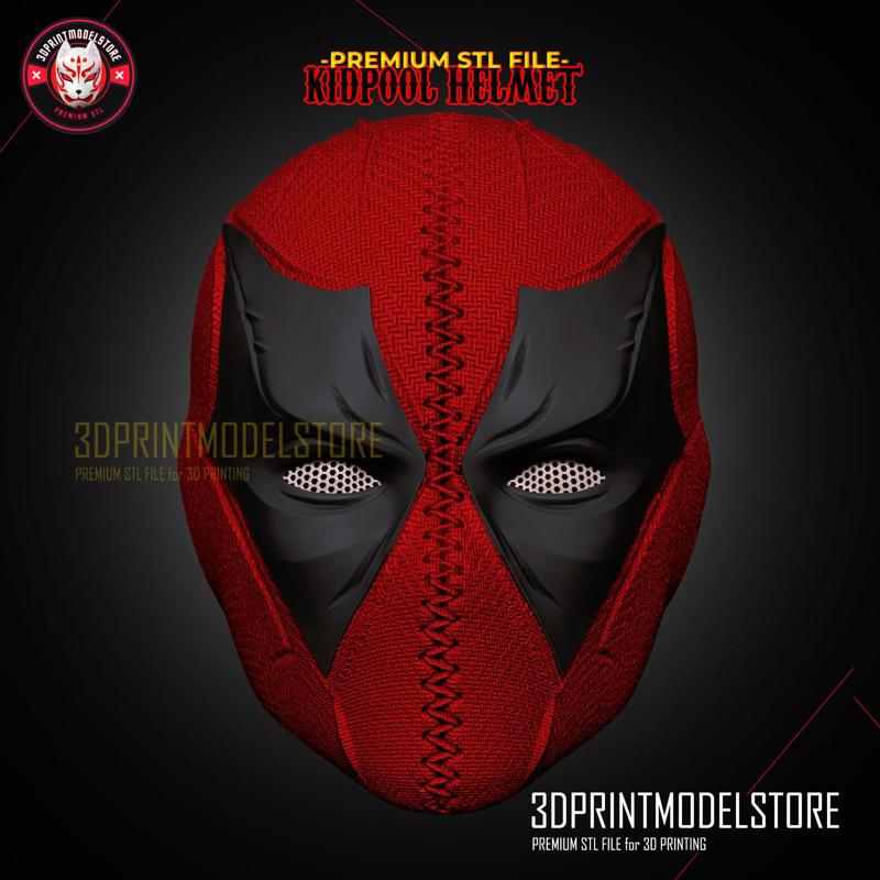 Kidpool Helmet - Deadpool Cosplay Mask - Halloween Costume