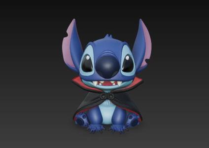 Vampire Stitch Halloween 3D Model | Monochrome OBJ Printable Figure