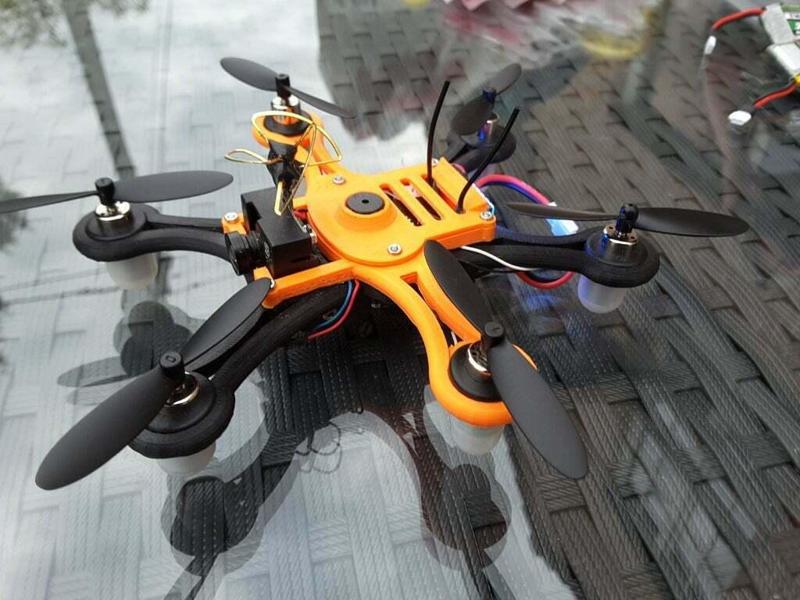 Hexacopter 1S/2S 125/110mm spracing f3 coreless 8.5x20mm