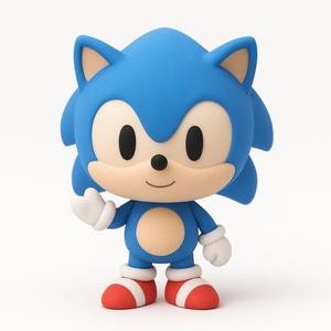Minimalist Chibi Sonic