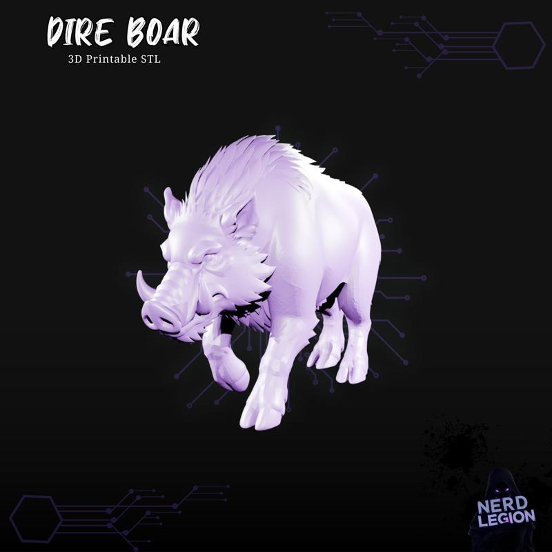 Dire Boar  - D&D 3D Model (Dungeons and Dragons)